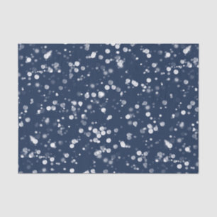 Papier Mousseline Amour et lumière   Jovely Navy Blue Bokeh Hanoukka