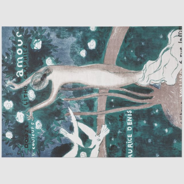 Papier Mousseline Amour, Maurice Denis (Recto)