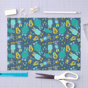 Papier Mousseline Amusant Petit Cartoon Monsters Garçons Anniversair