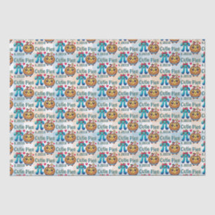 Papier Mousseline Amusants “Cutie Pies” Symbole Pi mignon et jeu de