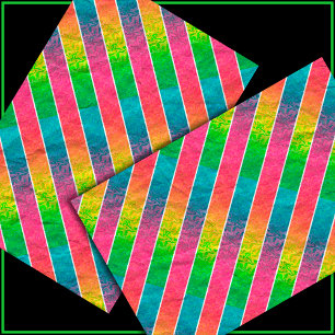 Papier Mousseline [Amusez avec des rayures] Motif #1 Découpage arc-e