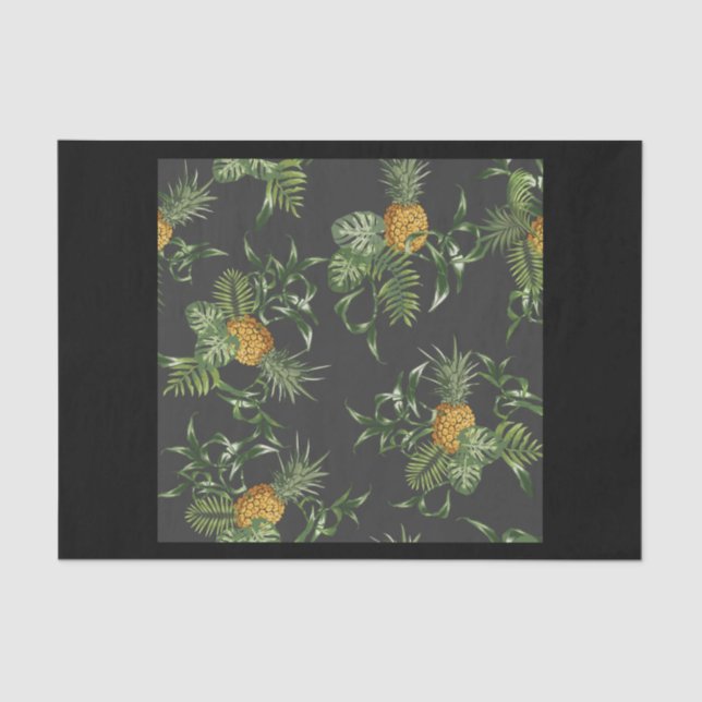 Papier Mousseline ananas (Recto)