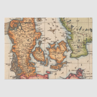 Papier Mousseline Ancien Motif de cartes