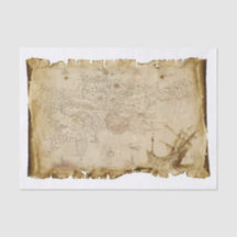 Ancienne carte des pirates Navire pirate dans la d
