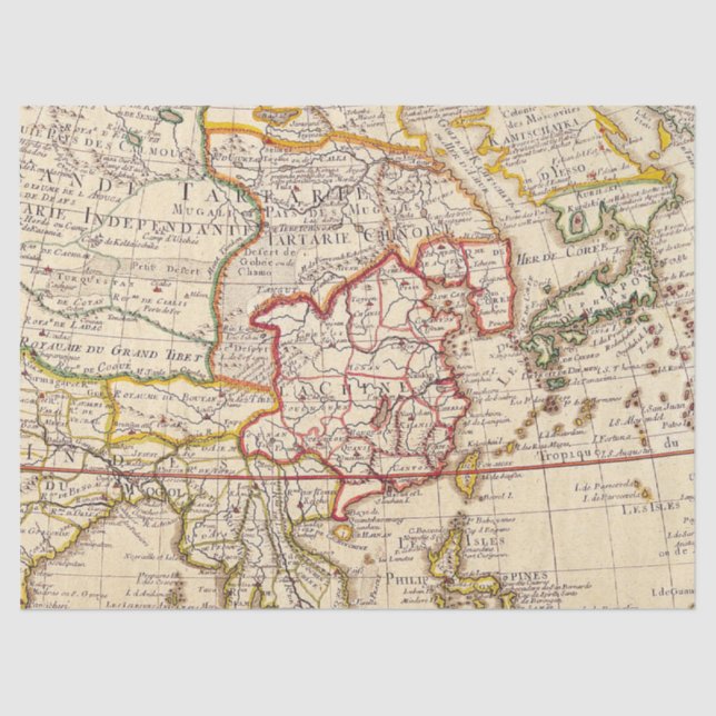 Papier Mousseline Ancienne carte série 1 Design 3 (Recto)