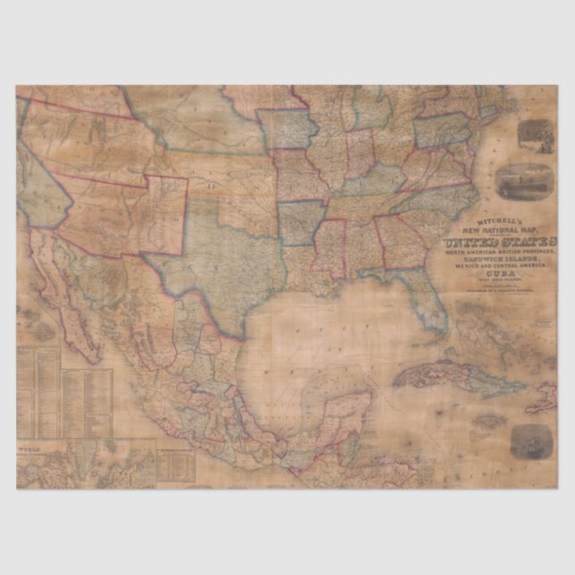 Papier Mousseline Ancienne carte série 1 Design 8 (Recto)