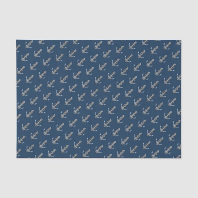 Papier Mousseline Ancre avec corde (Recto)