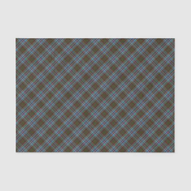 Papier Mousseline Anderson Clan Tartan Plaid Motif Scottish (Recto)
