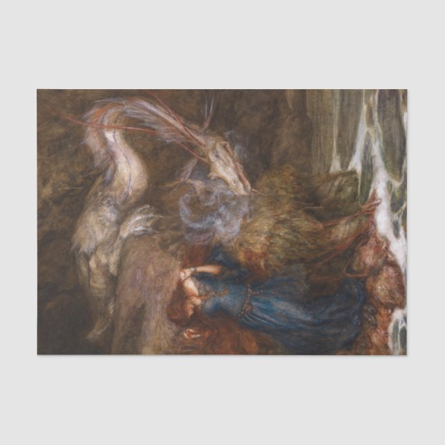 Papier Mousseline Andromeda par Arthur Rackham (Recto)