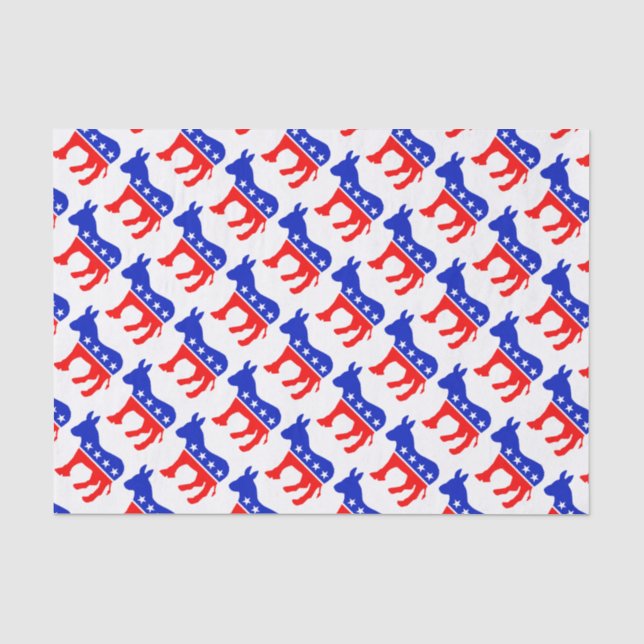 Papier Mousseline Âne de Démocrate (Recto)