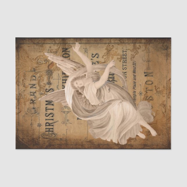 Papier Mousseline Ange de Noël du Vieux-Monde (Recto)