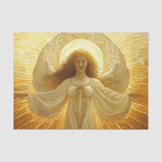 Papier Mousseline Ange d'or Éveil de la connaissance (Recto)