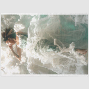 Papier Mousseline Angel dans la page de découpage des nuages