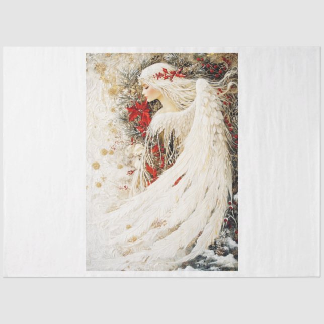 Papier Mousseline Angel dans l'arbre (Recto)