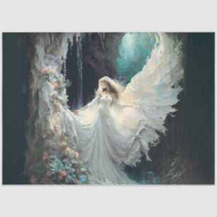 Papier Mousseline Angel dans le papier de tissu d'eau