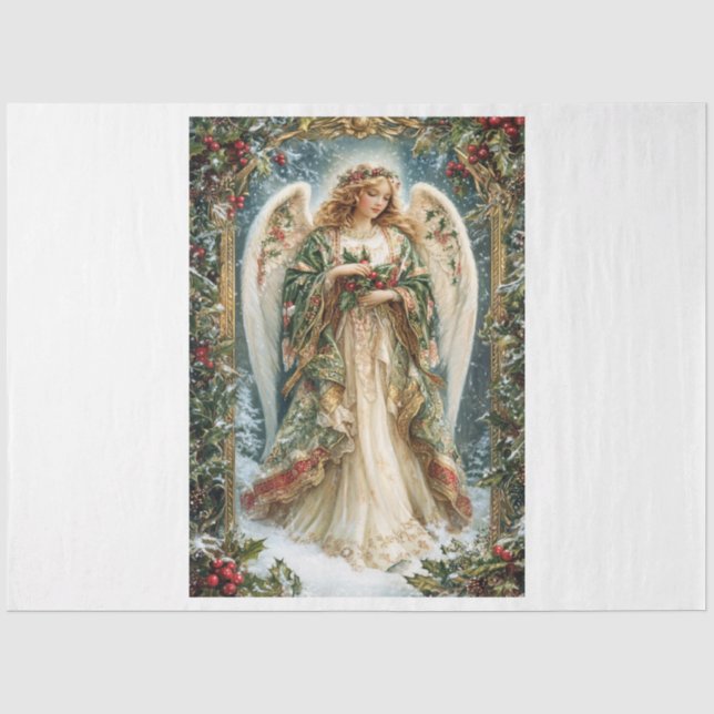 Papier Mousseline Angel de Noël complexe (Recto)