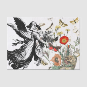 Papier Mousseline ANGEL EN Tissus AVEC FLEURS