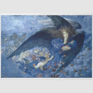 Papier Mousseline Angel nuit & ses étoiles papier découpage