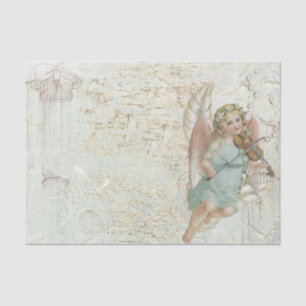 Papier Mousseline Angel vintage avec Violon