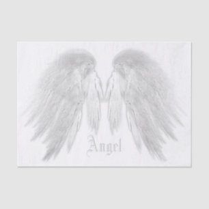 Papier Mousseline ANGEL WINGS White Nom personnalisé