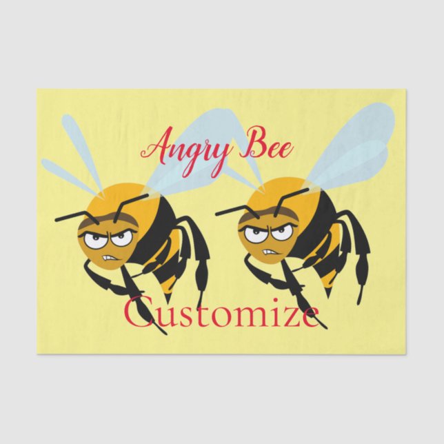 Papier Mousseline Angry Bee Thunder_Cove (Recto)