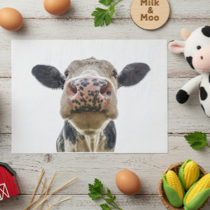 Papier Mousseline Animal de ferme mignon vache 