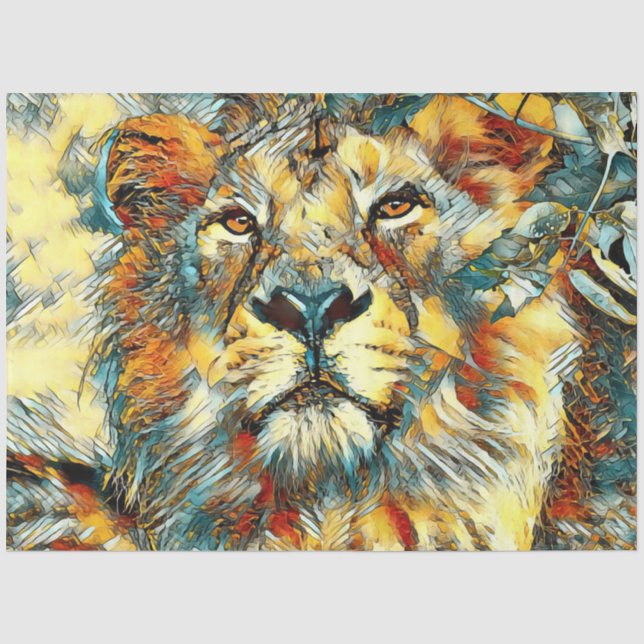 Papier Mousseline AnimalArt_Lion_20170607_by_JAMColors (Recto)