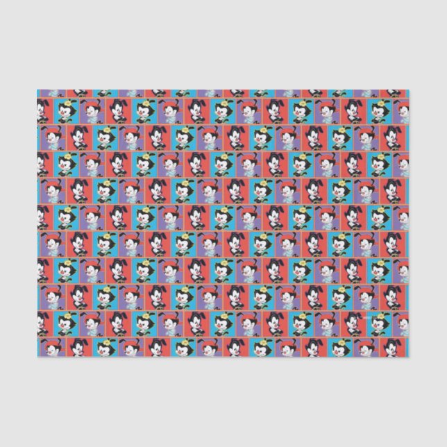 Papier Mousseline Animaniacs | Graphique de panneau Yakko, Dot et Wa (Recto)