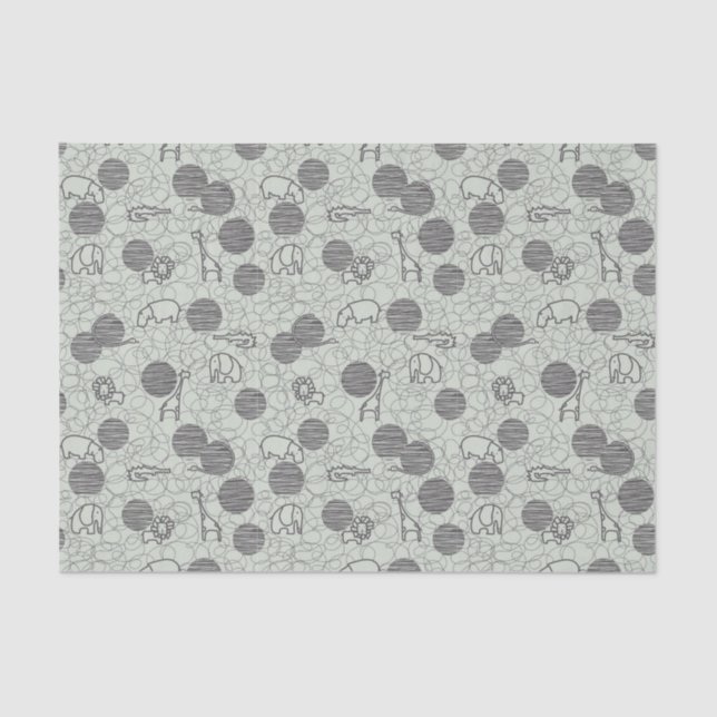 Papier Mousseline animaux 1 de safari (Recto)