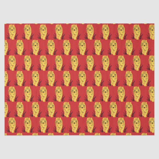 Papier Mousseline Année du tigre (Recto)