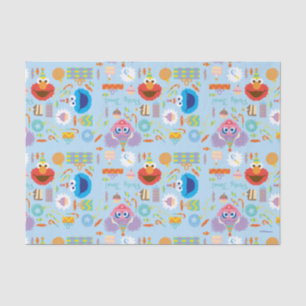 Papier Mousseline Anniversaire d'Elmo et d'Abby