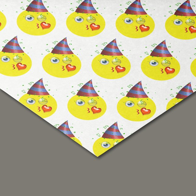 Papier Mousseline Anniversaire Emoji Motif (Créateur téléchargé)