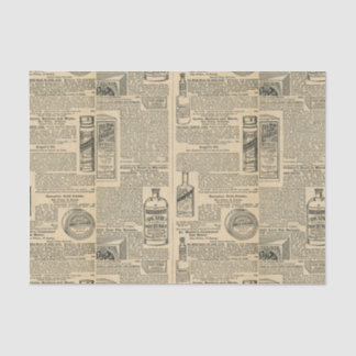 Papier Mousseline Annonces Vintages de journaux apothecaires