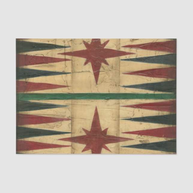 Papier Mousseline Antique Backgammon Game Board par Ethan Harper (Recto)