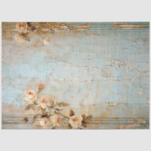 Papier Mousseline Antique Blue Romance Design Series 17