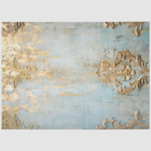 Papier Mousseline Antique Blue Romance Design Series 18