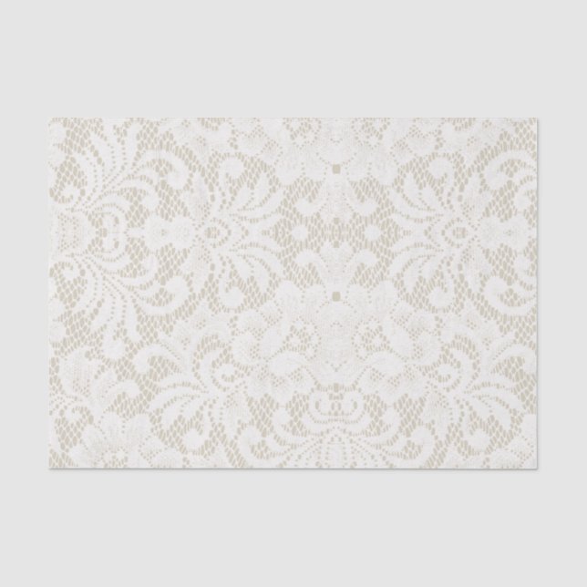 Papier Mousseline Antique dentelle (Recto)