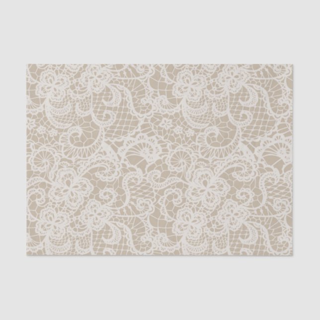 Papier Mousseline Antique dentelle (Recto)