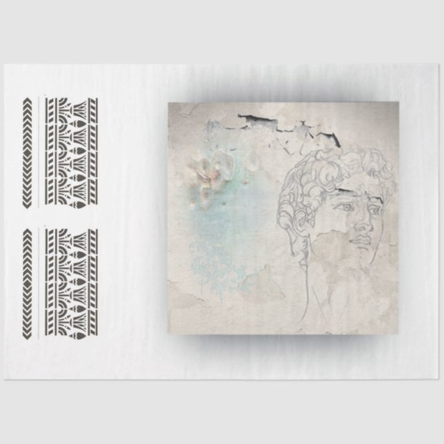 Papier Mousseline Antiquités (Recto)