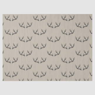 Papier Mousseline Antlers, noir et taupe