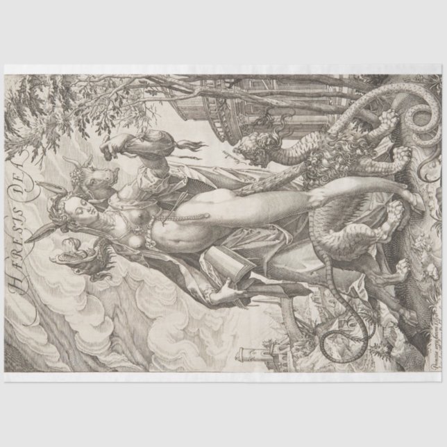 Papier Mousseline Antonius Eisenhoit - Haeresis Dea Découpage Papier (Recto)