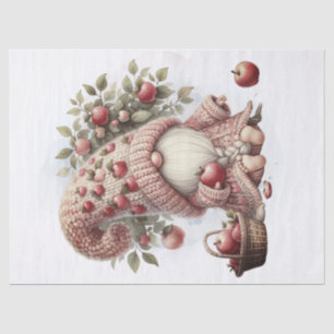 Papier Mousseline Apple Gnome