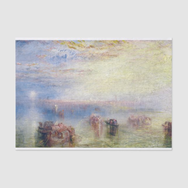 Papier Mousseline Approche de Venise par William Turner (Recto)