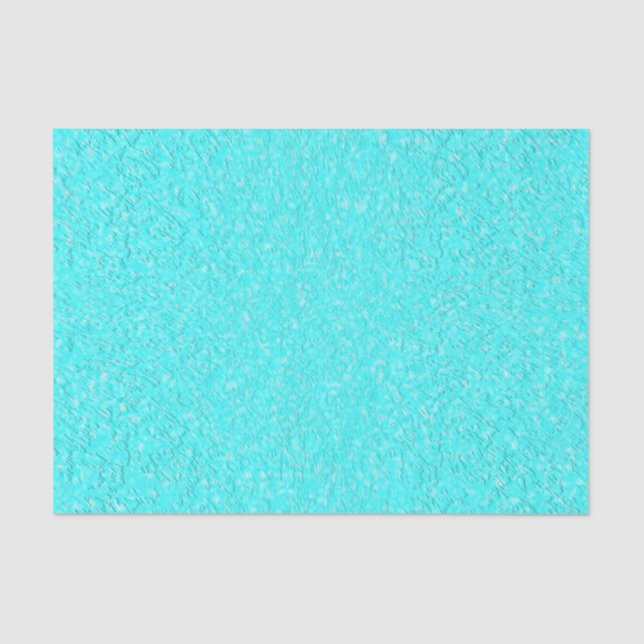 Papier Mousseline Aqua Blue (Recto)