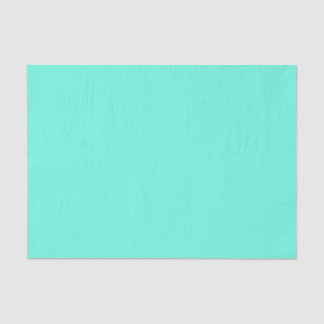 Papier Mousseline Aquamarine bleu vert Turquoise couleur solide