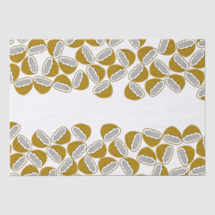Papier Mousseline Aquarelle Aquarelle Coconut Motif artisanal