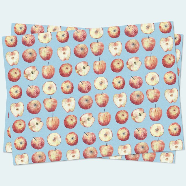 Papier Mousseline Aquarelle aux fruits de pomme (Créateur téléchargé)