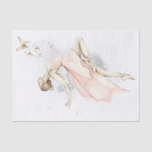 Papier Mousseline Aquarelle Ballerina Butterfly