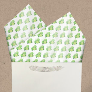 Papier Mousseline Aquarelle Bergamot Citrus Motif