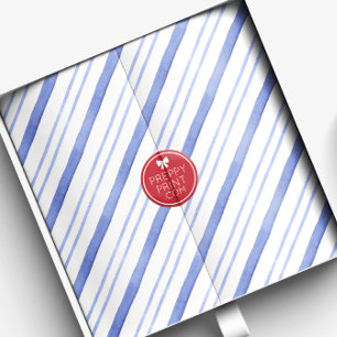 Papier Mousseline Aquarelle Bleu Diagonale